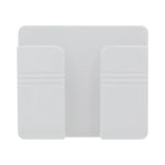 support mural smartphone télécommande rangement stockage adhésif blanc gris moderne minimaliste rechargeable organisateur