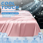 drap lit ajusté soie glacée uni satiné chambre moderne confortable frais