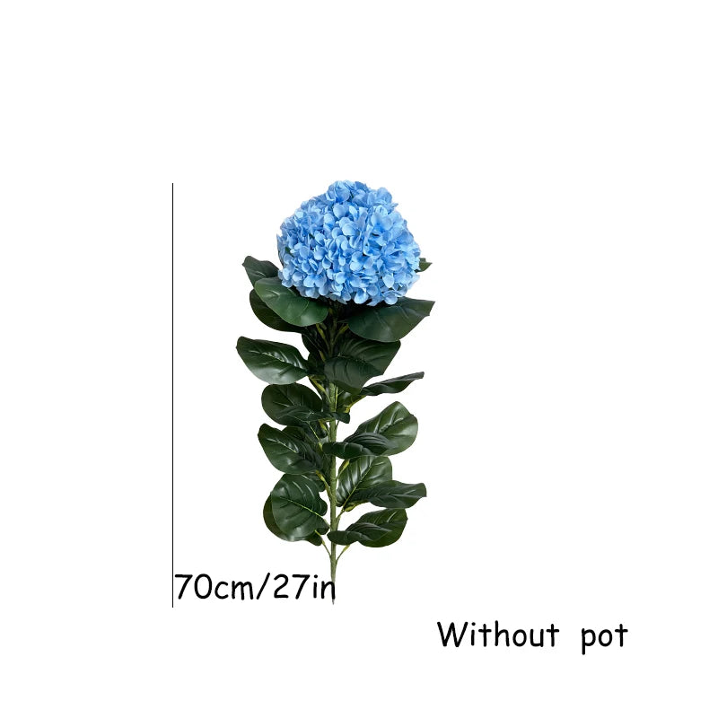 plante artificielle hortensia blanc vert moderne pot décoration intérieure réaliste