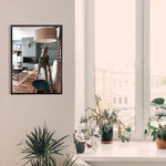 Cadre photo gold noir minimaliste 30x42cm accrochage mur table a3 poster moderne