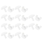 rideaux poulies pieces rechange plastique blanc translucide moderne fixations sans motif inclusées 10 pièces