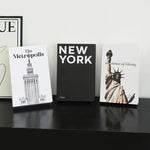 décoration maison livre papier blanc noir gris monuments célèbres classique minimaliste rangement moderne