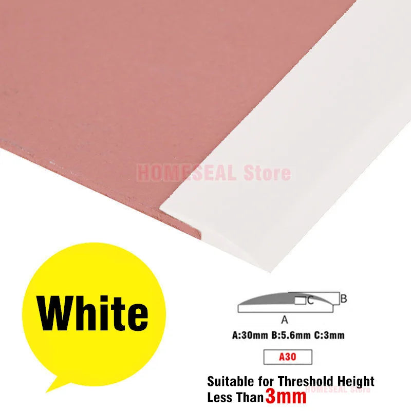 bande transition sol pvc autoadhésive noir beige moderne 3mm 7mm 12mm