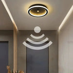 lumière détecteur mouvement noir blanc doré moderne flux lumineux led 249 2000v