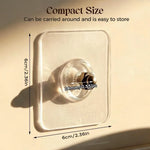 supports murals transparents modernes ventouse sans trace vis rotatives pack 10pcs