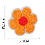 écussons décoratifs arc ciel coquillage fleurs texturés brillants adhésifs