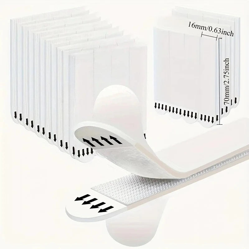 adhesive clip frame hanging stickers easy removable without residue white 12 pieces