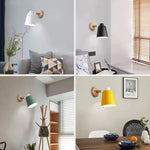 lampe murale moderne minimaliste led vert blanc noir contemporaine fixée vis