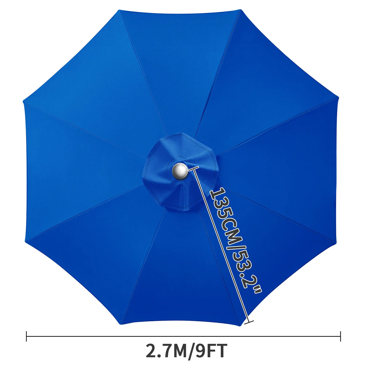 parapluie patio protection beige clair baleines moderne extérieur jardin remplacement toile supérieure