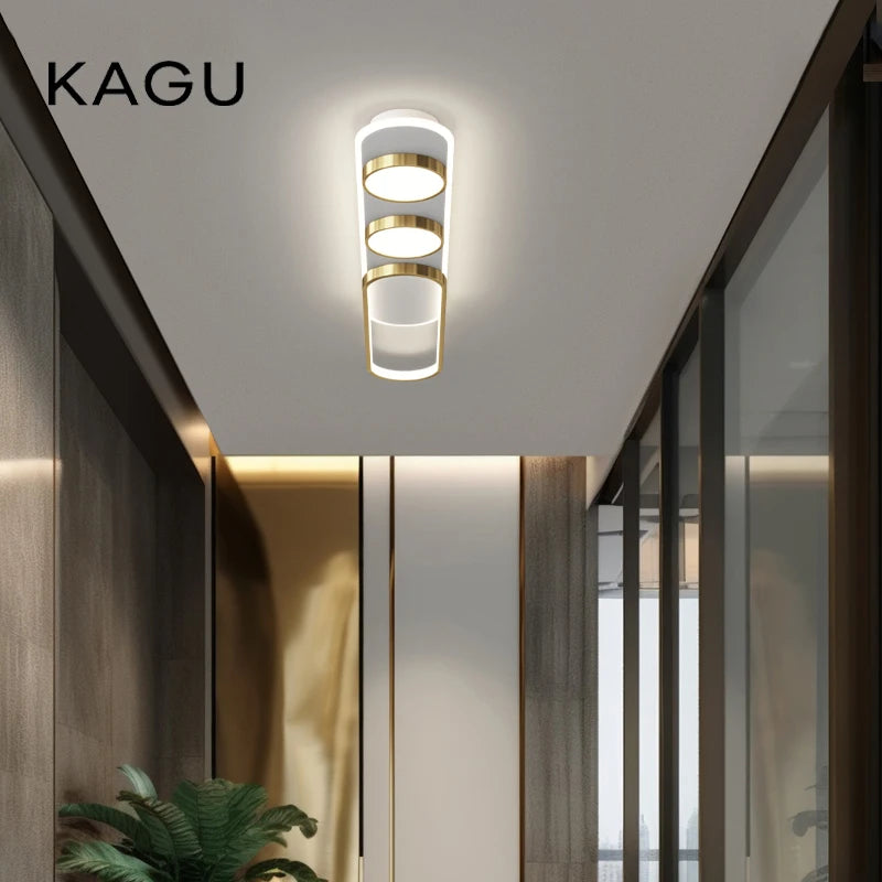 lampe led moderne plafonnier fer aluminium poli noir blanc éclairage quotidien toucher interrupteur