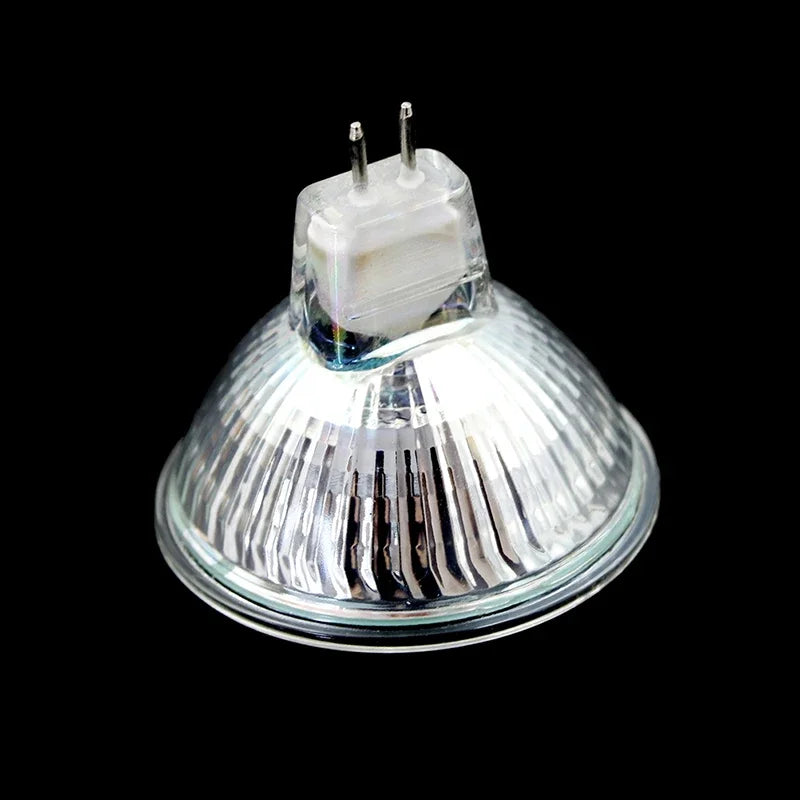 ampoules halogènes mr16 12v 10w 35w 50w blanc chaud base gu5.3 rayures internes classiqueintérieurprofessionnel