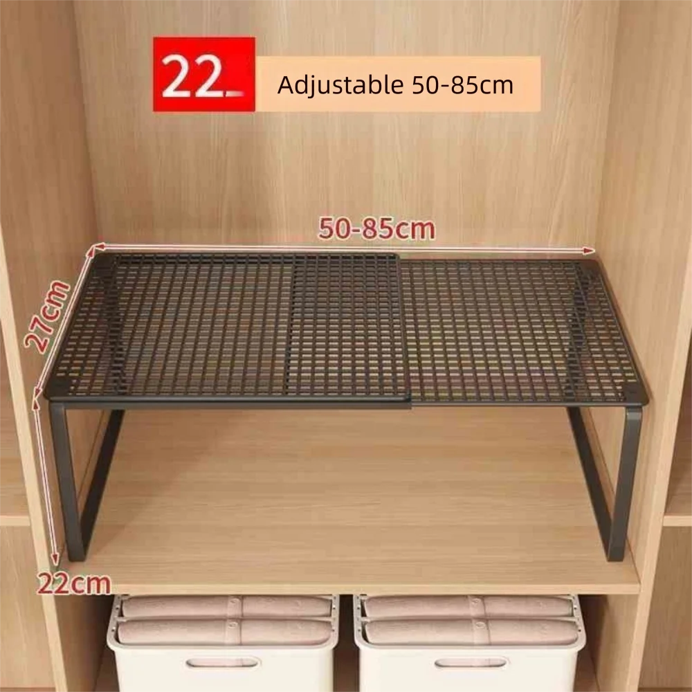 étagère rangement réglable métal noir blanc moderne vêtements salle bain chambre empilable ajustable