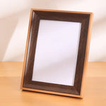 cadre photo rectangle bois blanc moderne minimaliste support mural posable
