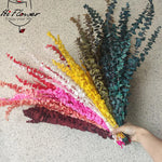 guirlande fleurs artificielles rouge jaune vert moderne décoration intérieure anniversaire baby shower graduation