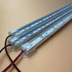 lot rubans led blancs rigides 50 cm aluminium éclairage intérieur moderne