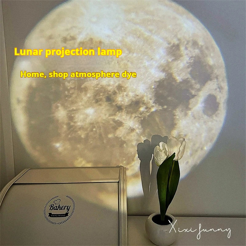 projecteur led lune jupiter terre moderne blanc gris orange bleu