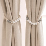 boucle rideau moderne rondes uniformes beige gris noir doré opaques