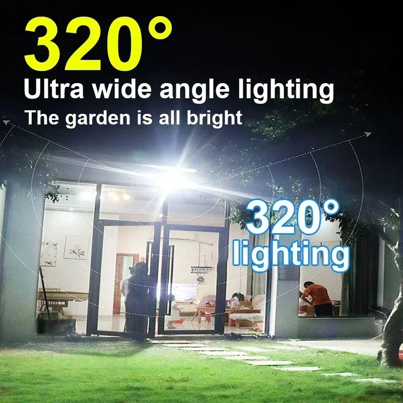 lampe solaire moderne led noir ip65 télécommande détecteur mouvementextérieur autonomie minimaliste