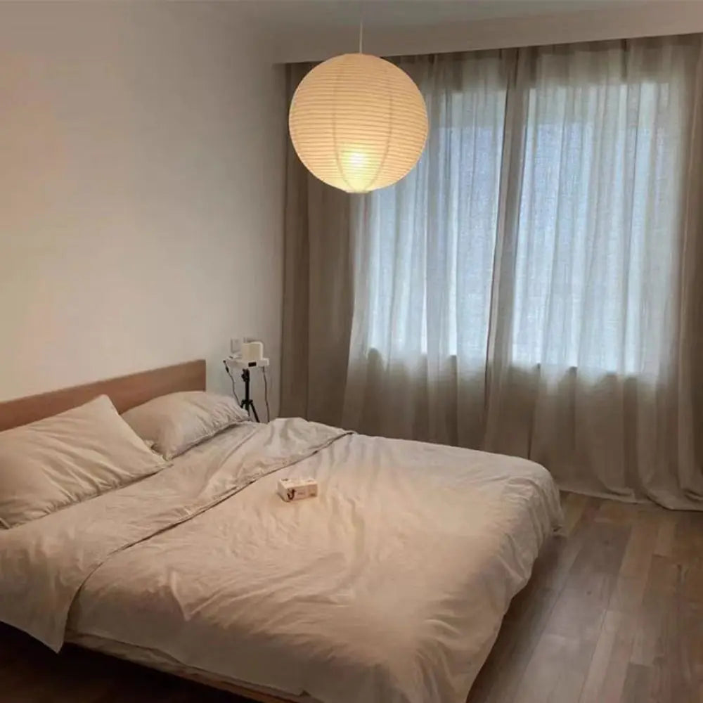 suspension moderne blanche rayures horizontales abat jour fer opaque plafonnier contemporain 40cm 30cm