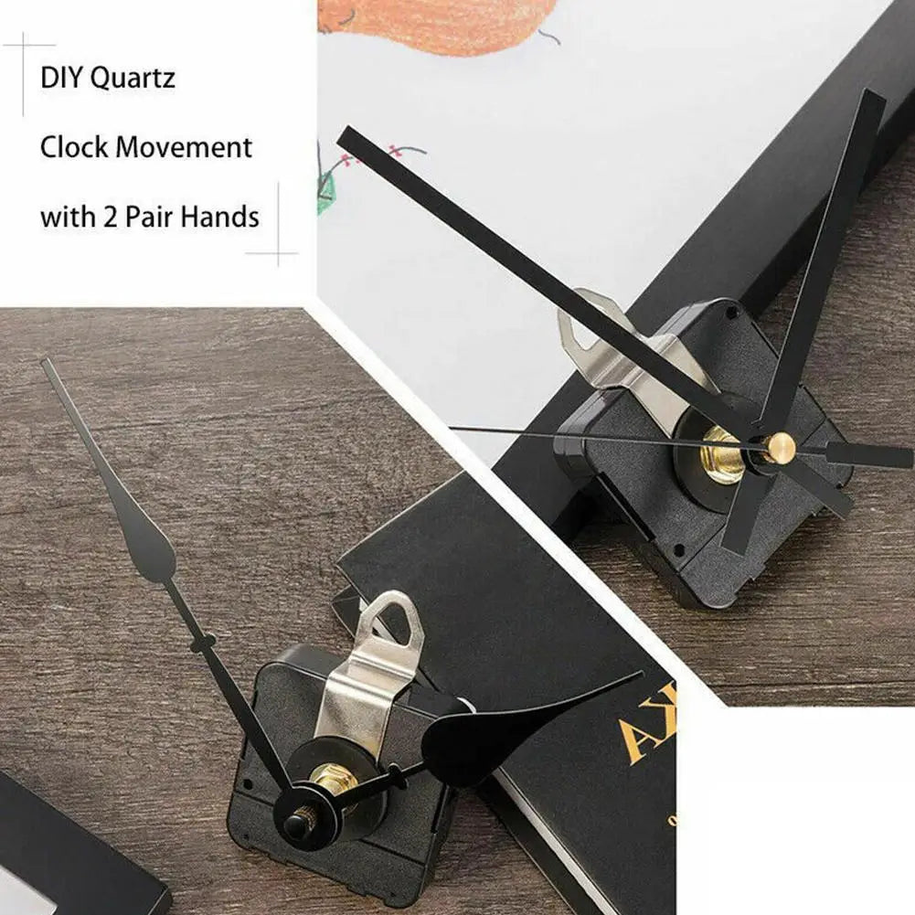 pièces réparation montre quartz mouvement horloge mains clip anneau serrure moderne noir doré