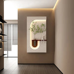 Installation de la lampe murale dans un couloir