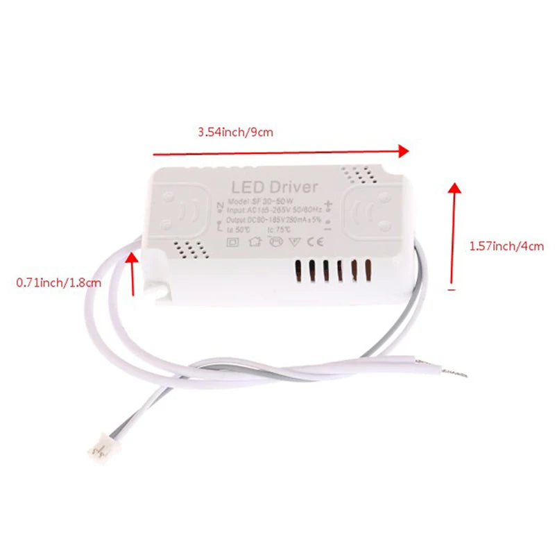 transformateur led 120v 240v 300ma 2036w 3050w adhésif câbles blancs moderne opacité