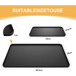 tapis séchage vaisselle silicone moderne noir surface rugueuse adhésif tasses assiettes couverts