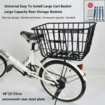 panier vélo noir maille métallique moderne clips fixation grande capacité réglable easy install