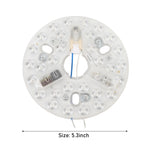 lampe led moderne blanc diodes 5.3 pouces fixations vis flux lumineux efficace