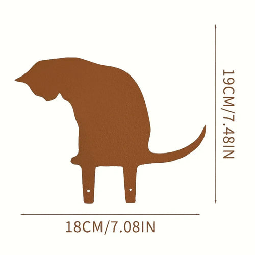 silhouette chat noir minimaliste décoration jardin extérieur décoration chat jardin statue jardin extérieur noir