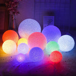boule lumineuse led colorée moderne 12cm 14cm décoration vacances festive