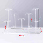 présentoir acrylique transparent multi niveaux support figurines flacons parfum décoration maison salon
