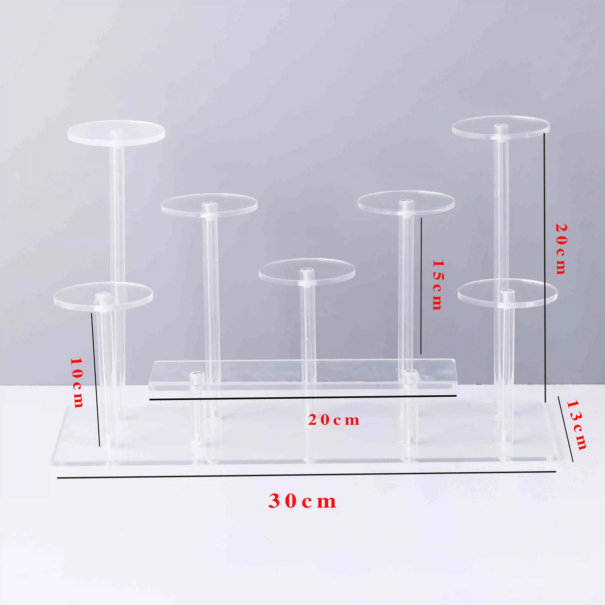 présentoir acrylique transparent multi niveaux support figurines flacons parfum décoration maison salon