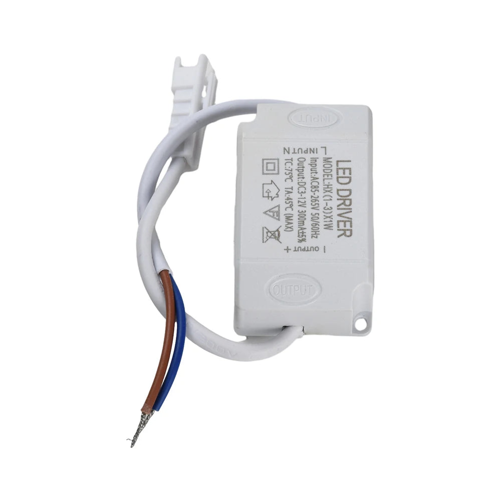 ampoule led driver 1w 3w 300ma 12v blanc moderne connecteur électrique