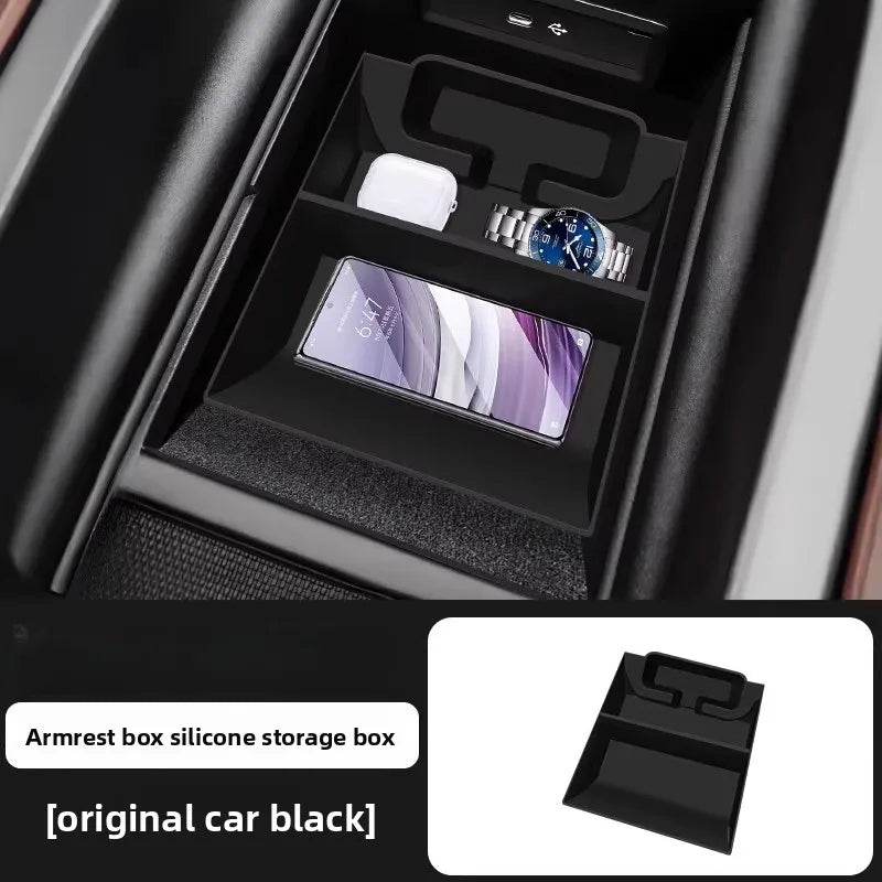 organisateur rangement voiture beige compartiments lumière texture micro perforée contemporain adhésif poignée