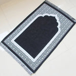 tapis prière violet géométrique moderne sans bpa pvc polyester chambre maison