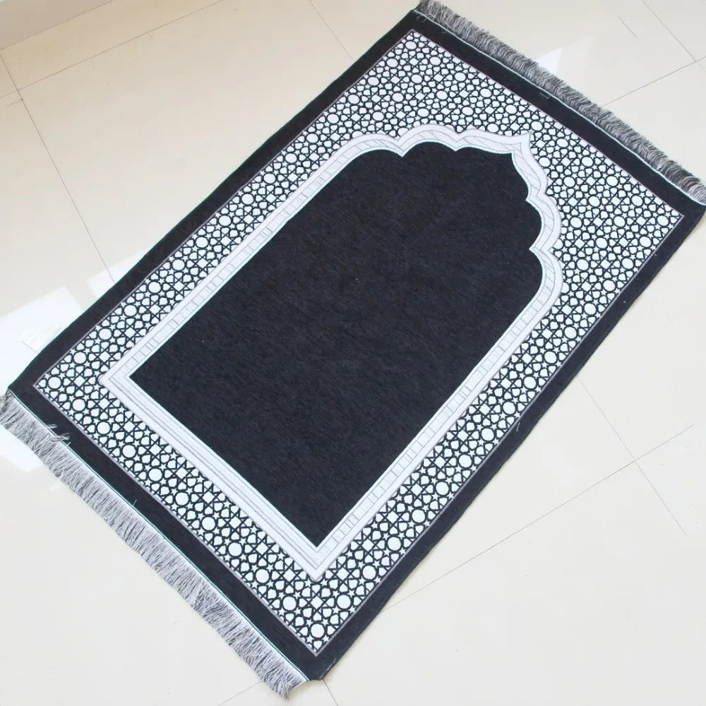 tapis prière violet géométrique moderne sans bpa pvc polyester chambre maison