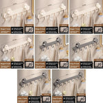 porte serviettes mural acier inoxydable ventouse beige gris moderne minimaliste crochets