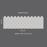 sticker fenêtre décoratif art déco vague floral semi transparent adhésif réutilisable décoration maison nouvelle