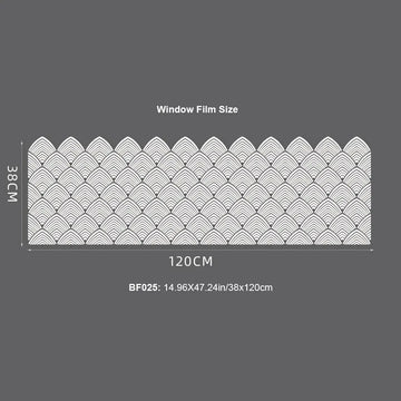 sticker fenêtre décoratif art déco vague floral semi transparent adhésif réutilisable décoration maison nouvelle
