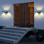applique murale moderne led noir blanc éclairage quotidien ip65 extérieur étanche fixée mur trois