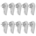 crochets suspension blancs 10pcs rondeaux métalliques noirs traceless invisible mural moderne fixations