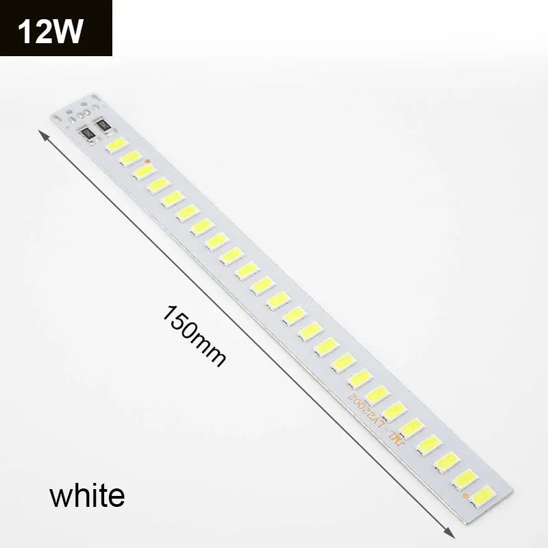 bande led blanc jaune matrice diodes modernes 31mm 75mm 150mm cible diy usb