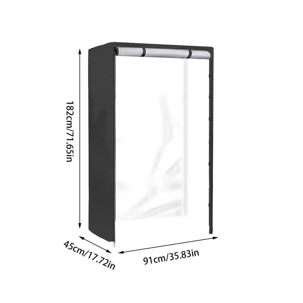 housse protection étagère noire couverture anti poussière salon meuble jardin rangement moderne opaque utilitaire