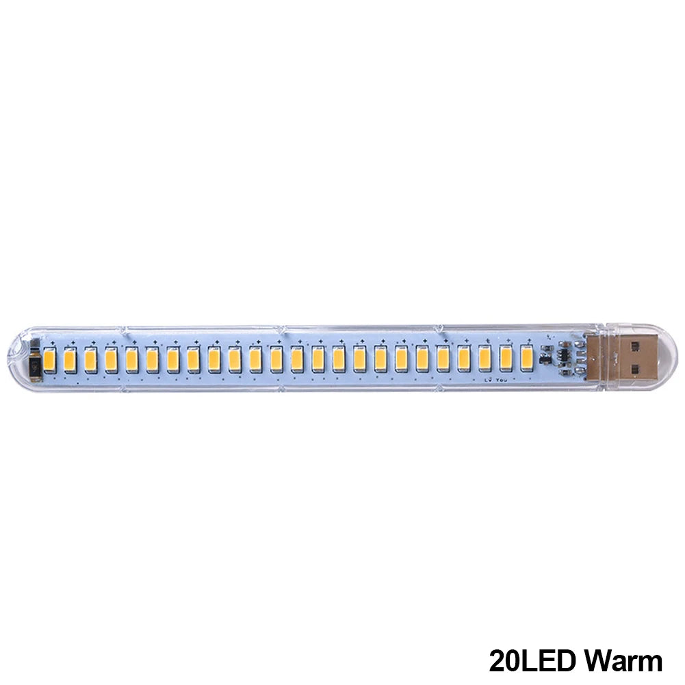 lampe led rechargeable moderne compact adhésif usb tactile 20led blanc rouge vert bleu transparent