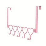 porte clés porte sacs moderne clips coeurs nœuds rose pastel fixations clips utilisation multiple