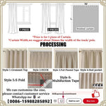 rideau beige clair opaques retro tissage lin texture ondulée chambre coucherhôtelcafébureau