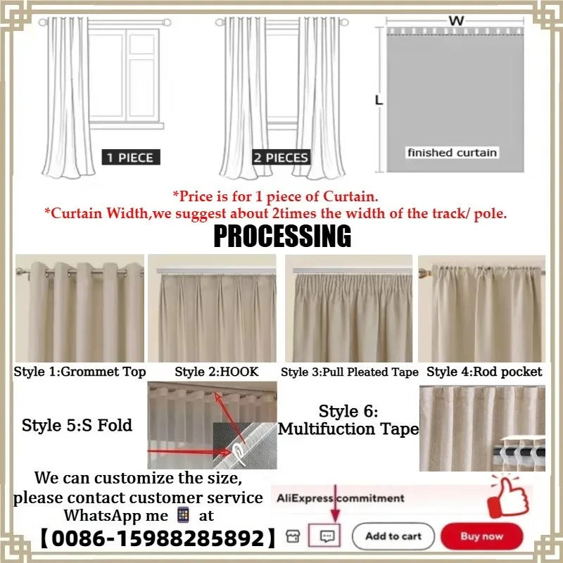 rideau beige clair opaques retro tissage lin texture ondulée chambre coucherhôtelcafébureau