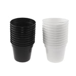 jardinière moderne pots plastique noir blanc succulente drainage plante verteintérieur minimaliste