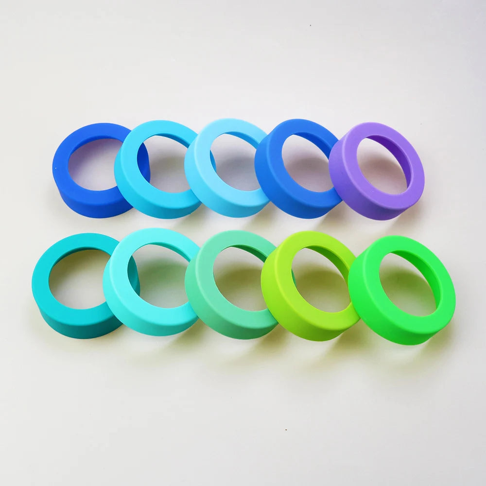 bracelet silicone rond unis couleur simple poignet protection souple résistant usure